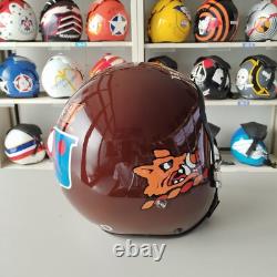 Top Gun Harvard Hgu-55 Flight Helmet Movie Prop Pilot Aviator Usn Navy + Hl Bag