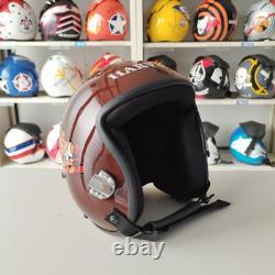 Top Gun Harvard Hgu-55 Flight Helmet Movie Prop Pilot Aviator Usn Navy + Hl Bag