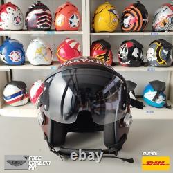 Top Gun Harvard Hgu-55 Flight Helmet Movie Prop Pilot Naval Aviator Usn+pin