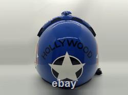Top Gun Hollywood Flight Helmet Movie Prop Pilot Naval Aviator Usn Navy