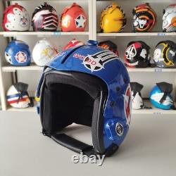 Top Gun Hollywood Hgu-33 Flight Helmet Movie Prop Pilot Aviator Usn Navy +hl Bag