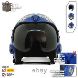 Top Gun Hollywood Hgu-33 Flight Helmet Movie Prop Pilot Aviator Usn Navy +hl Bag
