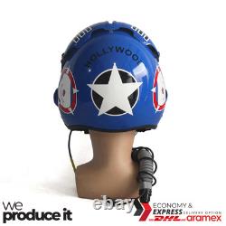 Top Gun Hollywood Hgu-33 Flight Helmet Movie Prop Pilot Usn+ Mbu-12/p Mask Rplca