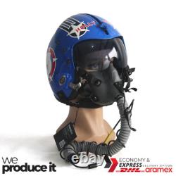 Top Gun Hollywood Hgu-33 Flight Helmet Movie Prop Pilot Usn+ Mbu-12/p Mask Rplca