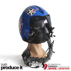 Top Gun Hollywood Hgu-33 Flight Helmet Movie Prop Pilot Usn+ Mbu-12/p Mask Rplca