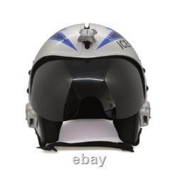 Top Gun Iceman Flight Hgu-33 Helmet Movie Prop Pilot Aviator Usn Navy + Bag