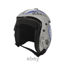 Top Gun Iceman Flight Hgu-33 Helmet Movie Prop Pilot Aviator Usn Navy + T-shirt