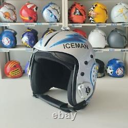 Top Gun Iceman Flight Hgu-33 Helmet Movie Prop Pilot Naval Aviator Usn Navy