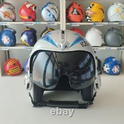 Top Gun Iceman Flight Hgu-33 Helmet Movie Prop Pilot Naval Aviator Usn Navy