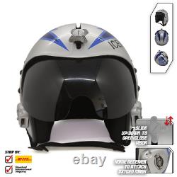 Top Gun Iceman Flight Hgu-33 Helmet Movie Prop Pilot Naval Aviator Usn Navy