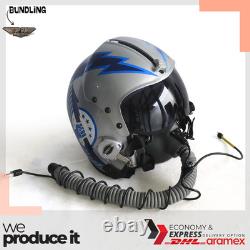Top Gun Iceman HGU-33 Flight Helmet Movie Prop Pilot Aviator USN + MBU Mask Rep