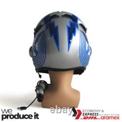 Top Gun Iceman Hgu-33 Flight Helmet Movie Prop Pilot Usn+ Mbu-12/p Mask Replica