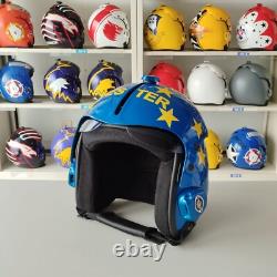 Top Gun Jester HGU-33 Flight Helmet Movie Prop Pilot Aviator USN Navy+Helmet Bag