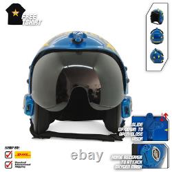 Top Gun Jester HGU-33 Flight Helmet Movie Prop Pilot Aviator USN Navy +T-Shirt