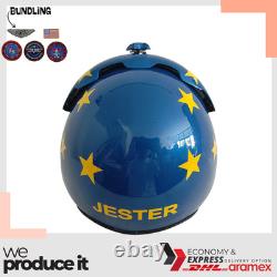 Top Gun Jester Hgu-33 Flight Helmet Movie Prop Pilot Aviator Usn Navy + Patch