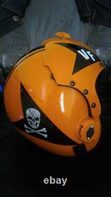 Top Gun Jolly Roggers 2 Flight Helmet Movie Prop Pilot Naval Aviator Usn Navy