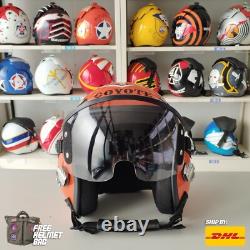 Top Gun Maverick 2022 Coyote Hgu-55 Flight Helmet Movieprop Pilot Aviator Usn+bg
