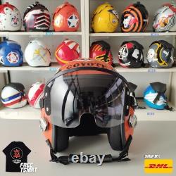 Top Gun Maverick 2022 Coyote Hgu-55 Flight Helmet Movieprop Pilot Aviator Usn+sh