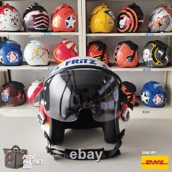 Top Gun Maverick 2022 Fritz Hgu-55 Flight Helmet Movieprop Pilot Aviator Usn+bag