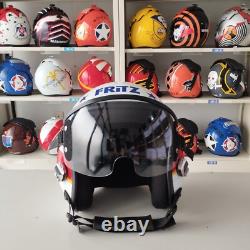 Top Gun Maverick 2022 Fritz Hgu-55 Flight Helmet Movieprop Pilot Aviator Usn+bag
