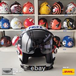 Top Gun Maverick 2022 Fritz Hgu-55 Flight Helmet Movieprop Pilot Aviator Usn+pin