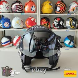 Top Gun Maverick 2022 Yale Hgu-55 Flight Helmet Movie Prop Pilot Aviator Usn +bg