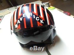 Top Gun Maverick Flight Helmet Movie Prop Fighter Pilot Naval Aviator Usn Navy