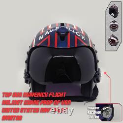 Top Gun Maverick Flight Helmet Movie Prop Pilot Aviator USN Navy