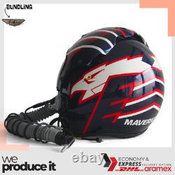 Top Gun Maverick HGU-33 Flight Helmet Movie Prop Pilot Aviator USN+ MBU Mask Rep