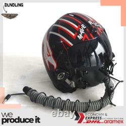 Top Gun Maverick HGU-33 Flight Helmet Movie Prop Pilot Aviator USN+ MBU Mask Rep