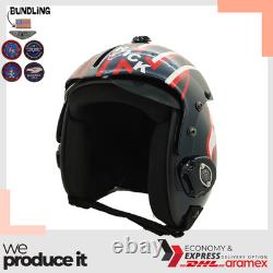 Top Gun Maverick Hgu-33 Flight Helmet Movie Prop Pilot Aviator Usn Navy + Patch