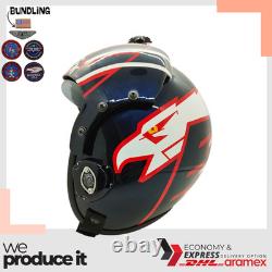 Top Gun Maverick Hgu-33 Flight Helmet Movie Prop Pilot Aviator Usn Navy + Patch