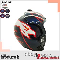 Top Gun Maverick Hgu-33 Flight Helmet Movie Prop Pilot Aviator Usn Navy + Patch