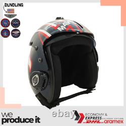 Top Gun Maverick Hgu-33 Flight Helmet Movie Prop Pilot Aviator Usn Navy + Patch