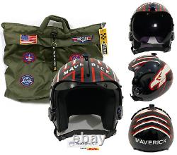 Top Gun Maverick Hgu-33 Flight Helmet Movie Prop Pilot Naval Aviator Usn + Bag