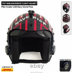 Top Gun Maverick Thin Rubber Edge Flight Helmet Pilot Actual 11 Scale Size