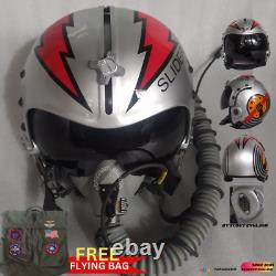 Top Gun Maverick-callslideraviator A Movie Prop Usn Pilot Flight Helmet Hgu33