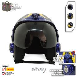 Top Gun Merlin Hgu-33 Flight Helmet Movie Prop Pilot Naval Aviator Usn + Hlm Bag