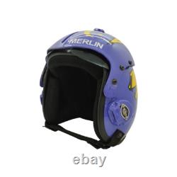 Top Gun Merlin Hgu-33 Flight Helmet Movie Prop Pilot Naval Aviator Usn V2 + Bag