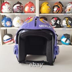 Top Gun Merlin Hgu-33 Flight Helmet Movie Prop Pilot Naval Aviator Usn V2 + Shrt