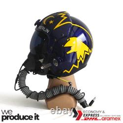 Top Gun Merlin Hgu-33 Flight Helmet Movie Prop Pilot Usn+ Mbu-12/p Mask Replica