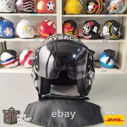 Top Gun Payback Hgu-55 Flight Helmet Movie Prop Pilot Aviator Usn Navy + Hl Bag