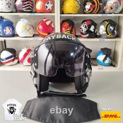 Top Gun Payback Hgu-55 Flight Helmet Movie Prop Pilot Aviator Usn Navy+ T-shirt