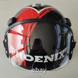 Top Gun Phoenix Hgu-55 Flight Helmet Movie Prop Pilot Aviator Usn Navy + Hl Bag