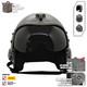 Top Gun Plain Grey Flight Helmet MovieProp Pilot Aviator USN Navy +Helmet Bag