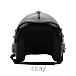 Top Gun Plain Grey Flight Helmet MovieProp Pilot Aviator USN Navy +Helmet Bag
