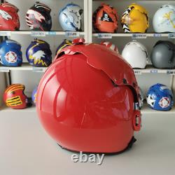 Top Gun Plain Red Hgu-33 Flight Helmet Movie Prop Pilot Aviator Usn Usaf