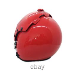 Top Gun Plain Red Hgu-33 Flight Helmet Movie Prop Pilot Aviator Usn Usaf + Bag