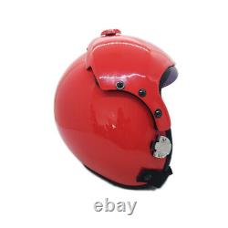 Top Gun Plain Red Hgu-33 Flight Helmet Movie Prop Pilot Aviator Usn Usaf + Bag