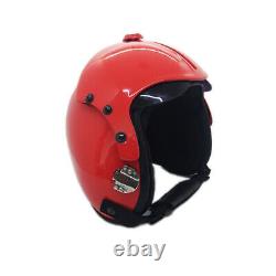 Top Gun Plain Red Hgu-33 Flight Helmet Movie Prop Pilot Aviator Usn Usaf + Bag